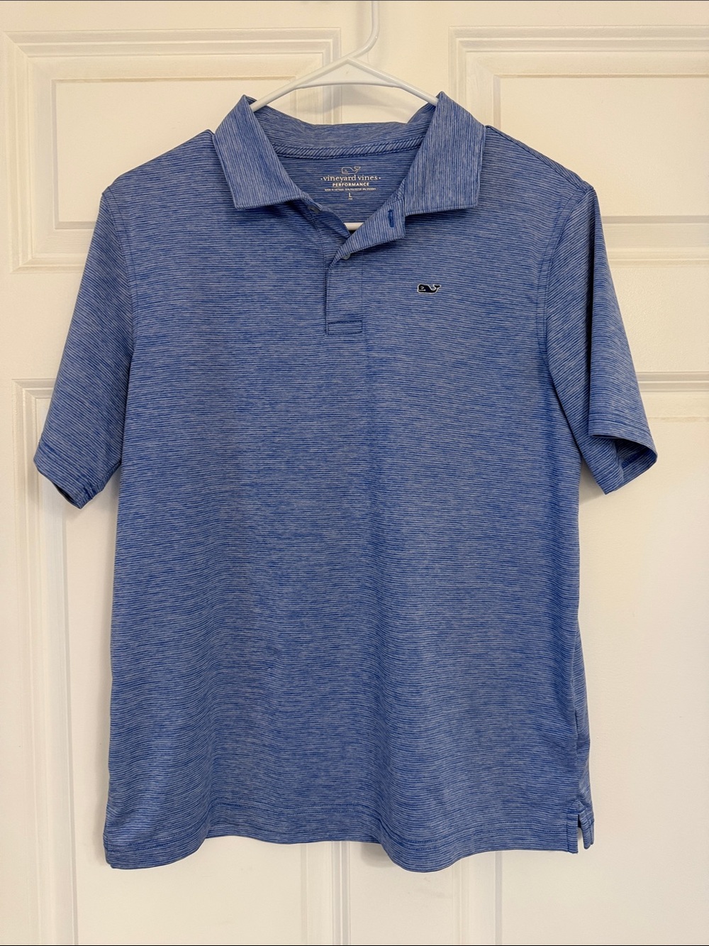 Vineyard Vines Men's Blue Heather Performance Polo